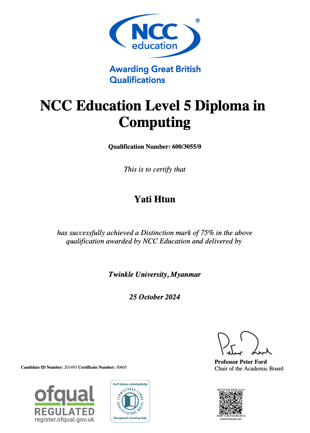 Level 5 Diploma in Computing